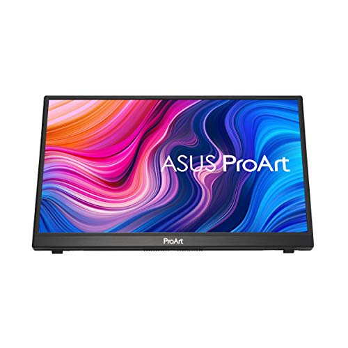 ASUS ProArt Display 14” 1080P Portable Touchscreen Monitor (PA148CTV) - Full HD, IPS, 100% sRGB/Rec.709, Color Accuracy ΔE < 2, Calman Verified, USB-C Power Delivery, Micro HDMI, Tripod Socket - style: 14" Touch USB-C