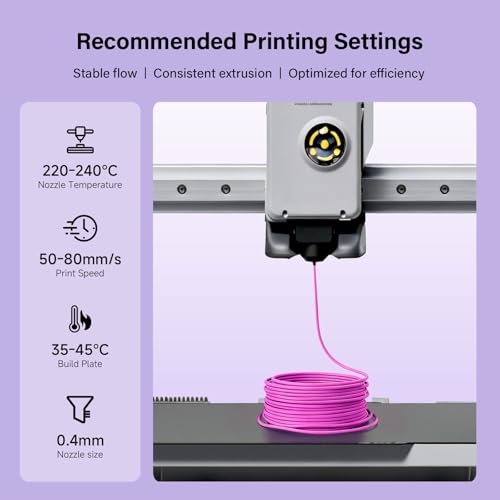 Matte TPU Filament 1.75mm, 1kg - Shore 95A Flexible & Durable TPU, Matte Purple, Low-Gloss Matte Finish, Minimal Layer Lines, for Phone Cases, Wearables & Functional Parts - color: Matte Purple Tpu