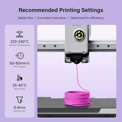 Matte TPU Filament 1.75mm, 1kg - Shore 95A Flexible & Durable TPU, Matte Purple, Low-Gloss Matte Finish, Minimal Layer Lines, for Phone Cases, Wearables & Functional Parts - color: Matte Purple Tpu