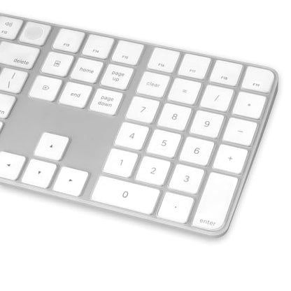ProElife Keyboard Cover Skin for 2024 Magic Keyboard with Touch ID and Numeric Keypad (A3119) Ultra-Thin Silicon Protector (4 Keys ON The Left of Space BAR) (Transparent) | Non-interference Design for ID Key, Dust-proof, Silicone Protective Skin, Ultra-Th