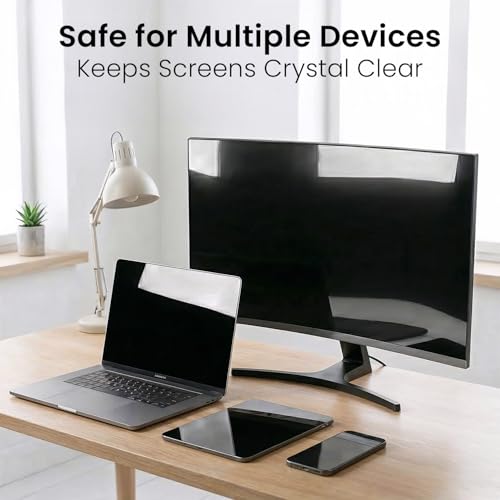 EVEO Screen Cleaner Spray - Large Screen Cleaner Bottle - TV Screen Cleaner, Computer Screen Cleaner, for Laptop, Phone, Ipad - Computer Cleaning kit Electronic Cleaner (1 Pack) - size: 1 Pack