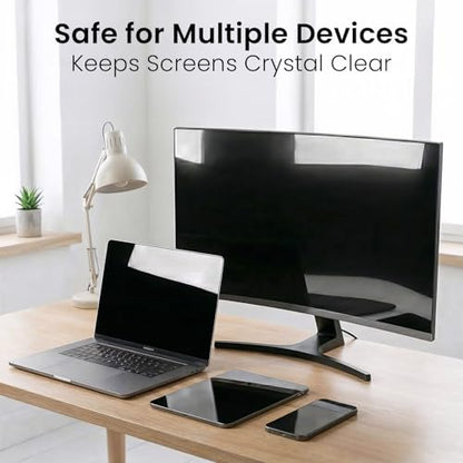EVEO Screen Cleaner Spray - Large Screen Cleaner Bottle - TV Screen Cleaner, Computer Screen Cleaner, for Laptop, Phone, Ipad - Computer Cleaning kit Electronic Cleaner (1 Pack) - size: 1 Pack