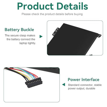 TREE.NB L17M4PB0 Battery for Lenovo Flex 6-14IKB 6-14ARR IdeaPad 530S-14ARR 530S-14IKB 530S-15IKB Yoga 530-14ARR 530-14IKB XiaoXin Air 14IKBR 15IKBR 15ARR 15IWL Series L17C4PB0 L17C4PB2 - size: 9.53x3.82x0.16inch L17M4PB0