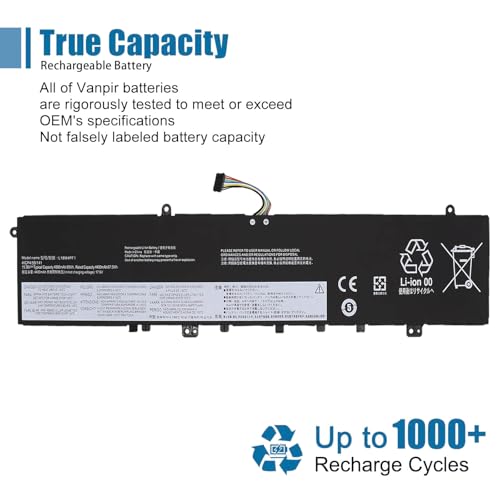 L18M4PF1 L18D4PF1 Laptop Battery Replacement for Lenovo Yoga C940-15IRH 81TE Yoga 9-15IMH5 82DE/ IdeaPad S740-15IRH 81NW 81NW 81NX Series 5B10T83738 5B10U65276 15.36V 69Wh 4500mAh(Long Cable) - size: 12.42*2.93*0.26 inch L18M4PF1