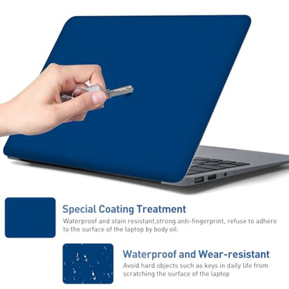 15-15.6 inches Netbook Laptop Skin Sticker Decal Reusable Cover Protector for 11.6 12 13 13.3 14 15 15.4 Notebook Chromebook Easy to Apply and Remove, Scratch-Resistant Waterproof I Navy Blue - color: Navy Blue
