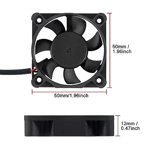 ACEIRMC 4pcs 50mm USB Brushless Cooling Fan 50mm x10mm DC 5V Quiet Cooling Fan 5010 Mini Computer Fan for Small Appliances Series Replacement (5010 5V USB) - color: 5010 5V USB