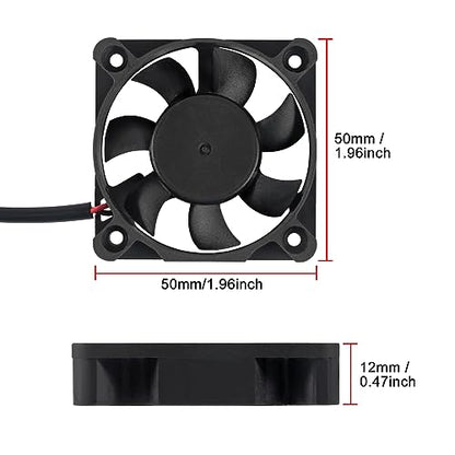 ACEIRMC 4pcs 50mm USB Brushless Cooling Fan 50mm x10mm DC 5V Quiet Cooling Fan 5010 Mini Computer Fan for Small Appliances Series Replacement (5010 5V USB) - color: 5010 5V USB