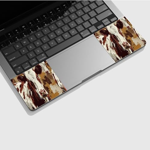 Universal Laptop Skin Sticker with 2 Wrist Pad Skins, Waterproof Scratch Resistant Vinyl Laptop Cover Decal, Cut to Fit for 11–15.6 Inch MacBook HP Dell Lenovo, Cow - color: Cow