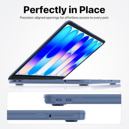 for MacBook Neo Case 13 inch | 2026 New | Scratch & Fingerprint Resistant 100% Match Official Color | Matte Hard Shell Blue Cover for A3404 - Indigo Clear - color: Frosted Blue