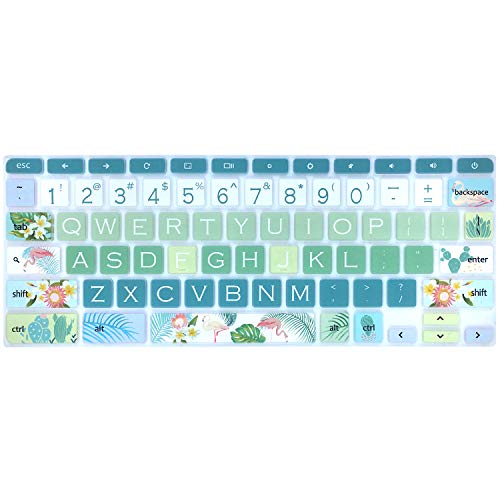 Silicon Keyboard Cover for 11.6" Lenovo Chromebook C330 C340, Flex 11, 100e 300e 500e N20 N21 N22 N23, 14" N42 N42-20, Flamingo - color: Flamingo
