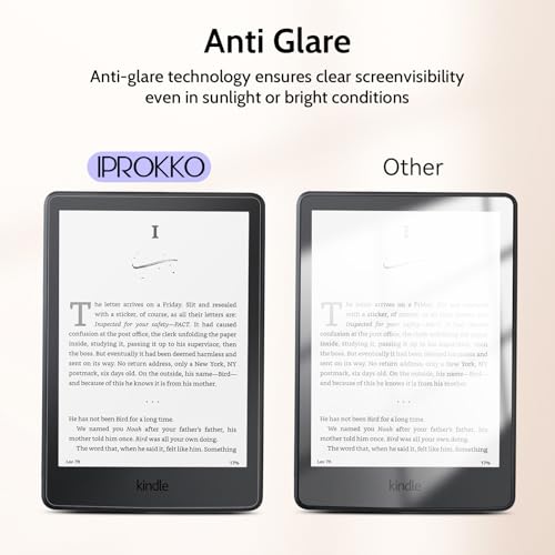 IPROKKO [2 Pack] Anti Blue Light Screen Protector for 6" Kindle 11th Gen 2024/2022 Protective Film, Eyes Friendly Easy Install Anti Glare Kindle Basic Tablet eBook Reader Screen Protector Compatible with Kobo Clara, Kobo Nia, PocketBook - color: Blue, siz