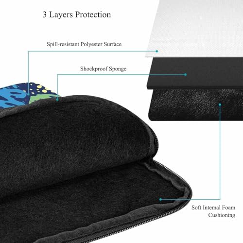 Laptop Sleeve Bag 15.4 15.6 Inch,Underwater Seaweed Colorful Protective Polyester Computer Cases Laptop Cover Briefcase Bag Tablet Travel Cover - color: LPS-018