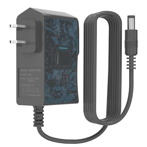 5V 2A Power Supply Adapter 5V 2A Power Supply 100V-240V AC Power Adapter Wall Charger for CCTV Cameras, Routers, Modems, Clocks, Printers, LED Lights, Cordless Phones, Set-Top Boxes