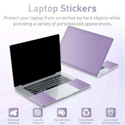 15-15.6 inches Netbook Laptop Skin Sticker Decal Reusable Cover Protector for 11.6 12 13 13.3 14 15 15.4 Notebook Chromebook Easy to Apply and Remove, Scratch-Resistant Waterproof I Lilac Purple - color: Lilac Purple