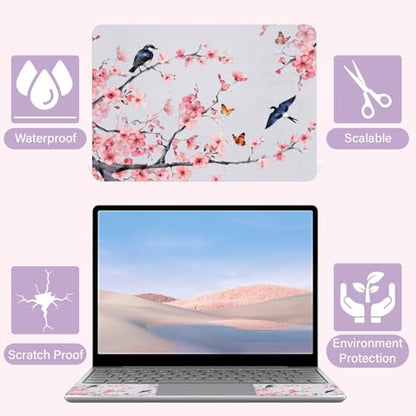 CREATCABIN Laptop Skin Sticker Decal PVC Vinyl Quote Sticker Notebook Art Decal PC Art Personalized Protector Waterproof Scratchproof Laptop Skin for 12.1 13 13.3 .6 14 15 15.3 16 Inch Flower Bird - style: Flower, Bird