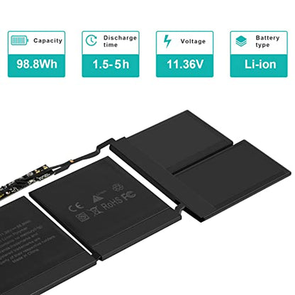 Fancy Buying A2113 A2141 Laptop Battery Compatible with MacBook Pro 16-inch A2141(2019 Version) EMC 3347,fits MVVJ2xx/A MVVK2xx/A MVVL2xx/A MVVM2xx/A - size: 12.52*3.78*0.31inch A2113
