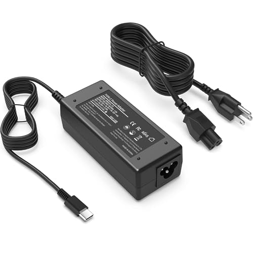 Universal 65W USB C Laptop Charger Compatible with HP chromebook Lenovo Dell Acer Asus Samsung Google Computer Type C Power AC Adapter