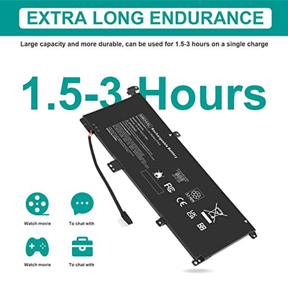 Fancy Buying MB04XL Battery for HP Envy X360 Convertible M6-AQ000 M6-AQ105DX M6-AQ003DX M6-AQ103DX M6-AR004DX 15-AQ 15-AQ005NA AQ101NG AQ015NR AQ273CL AQ173CL 15t-AQ200 843538-541 844204-850 - size: 9.53*3.58*0.28inch