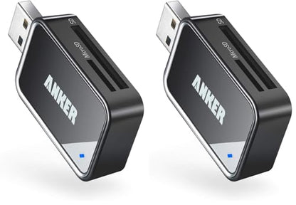 Anker USB 3.0 SD Card Reader, 2-in-1 for SDXC, SDHC, MMC, RS-MMC, Micro SDXC, Micro SD, Micro SDHC, UHS-I Cards - CardReader, Micro SD Card Reader (Pack of 2) - size: USB 3.0 Card Reader