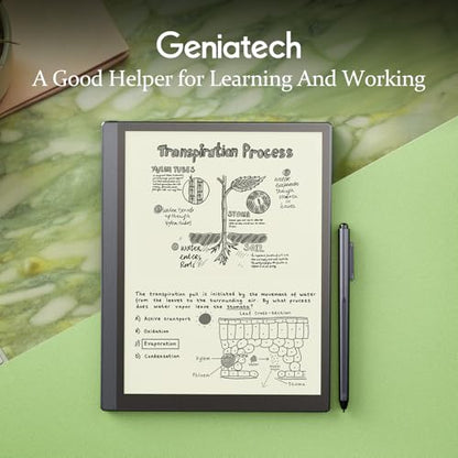 Geniatech Kloudnote Slim 10.3" Digital Notebook, E Ink Tablet and ePaper Notepad for ebook Reading and Writing, 227ppi ereader Device in 2025, 5.3mm Ultra-Thin (Grey)