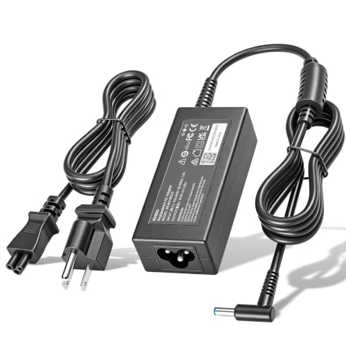 65W 45W Power Cord Fit for HP Laptop Charger Blue Tip 741727-001 721092-001 | for Pavilion X360 11 13 15 17 Stream 14 13 Computer Charging Cord HSTNN-DA40 719309-001, 19.5V 2.31A 3.33A