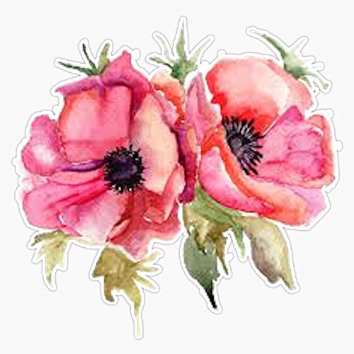 Watercolor Flower Vinyl Waterproof Sticker Decal Car Laptop Wall Window Bumper Sticker 5"