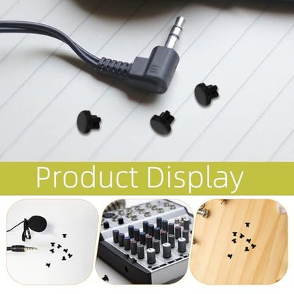 100pcs 3.5mm Silicone Dust Plug: Anti-Dust Cover Protector Headphone Jack Plug Cap For Mobile Phone Laptop Desktop Computer