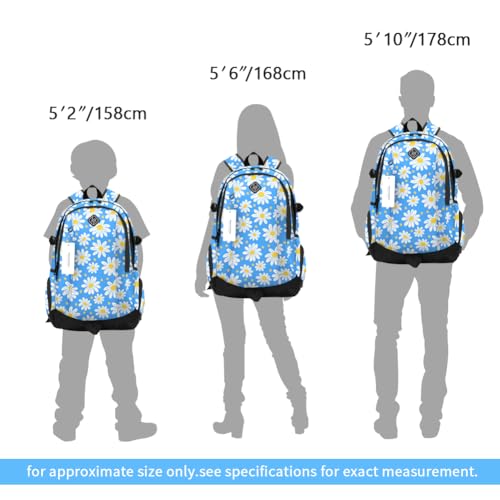 rickyh style School Backpack Travel Bag for Men & Women Lightweight College Back Pack with Laptop Compartmen - color: 09jidanhua