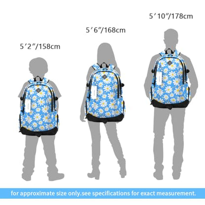 rickyh style School Backpack Travel Bag for Men & Women Lightweight College Back Pack with Laptop Compartmen - color: 09jidanhua