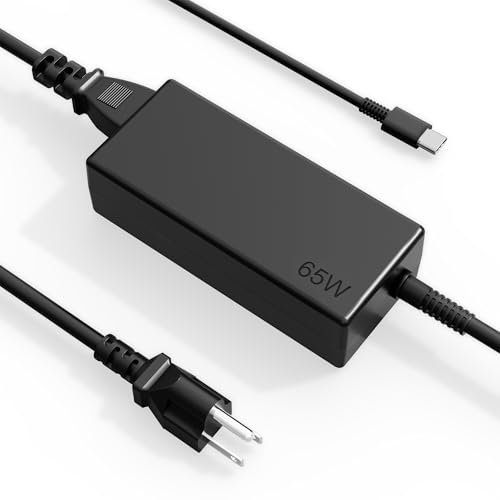 NELEBUTO Universal 65W USB C Laptop Charger Compatible with Hp Chromebook， Lenovo Thinkpad/Yoga ，Dell，Asus,Acer,Samsung,Google Series Type C Ac Adapter Power Cord - color: black-2