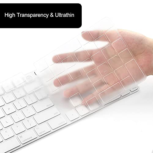 Keyboard Skin for Magic Keyboard A2520 with Numeric Keypad Touch ID | Keyboard Protector Cover for 2021 Magic Keyboard with Numeric Keypad Touch ID - color: 2021 Magic Keyboard with Numeric Keypad (Touch ID)