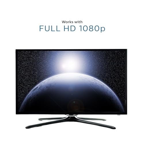 Philips DVI to HDMI Adapter, 4K @ 30 Hz, Works with Smart TVs, Roku, Fire Stick, Blu Ray, Streaming Devices, Monitors, Projectors, SWV9200H/27, Black - size: 1 Pack, style: DVI to HDMI