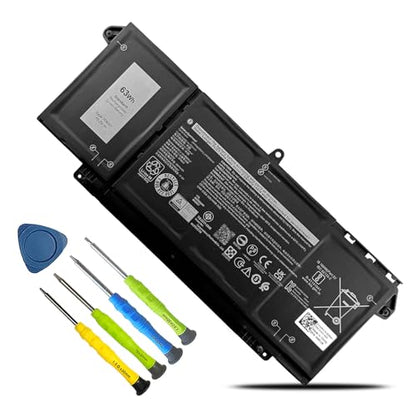 63Wh 7FMXV Laptop Battery Replacement for Dell Latitude 7320 7420 7520 5320 5320 2-in-1/7320 2-in-1/7420 2-in-1 Series TN2GY 0TN2GY 9JM71 4M1JN 1PP63 727CG HDGJ8 MHR4G CN-0727CG CN-0TN2GY - size: 10.01*4.10*0.22inch 7FMXV