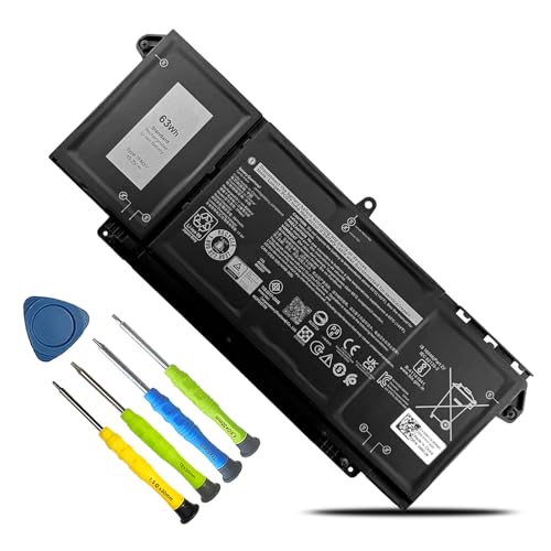63Wh 7FMXV Laptop Battery Replacement for Dell Latitude 7320 7420 7520 5320 5320 2-in-1/7320 2-in-1/7420 2-in-1 Series TN2GY 0TN2GY 9JM71 4M1JN 1PP63 727CG HDGJ8 MHR4G CN-0727CG CN-0TN2GY - size: 10.01*4.10*0.22inch 7FMXV