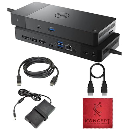WD22TB4 Dell Thunderbolt 4 Dock, 40Gbps Docking Station USB-C USB-A | 13-Port Thunderbolt 4 Dock with 40Gbps Speed, 130W Power Delivery, 4K Multi-Monitor Support & Gigabit Ethernet