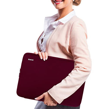 Laptop Case 15.6 Inch, Durable Shockproof Protective Cover Flip Case Briefcase Carrying Bag Compatible with 15.6" HP, ASUS, Lenovo, Acer, Notebook, Computer, Ultrabook, Chromebook, Red - color: Red, size: 15.6 Inch