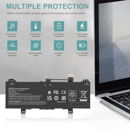 GB02XL GM02XL L42583-002 917725-855 Laptop Battery for HP Chromebook X360 14A 14-DB 11 G8 G7 G1 G2 EE/Chromebook 11A G8 G5 G6 EE/Chromebook 14 G5 14-DB0051CL 14-CA000NA L42583-005 L42550-271 - size: 9.45*2.99*0.2inch