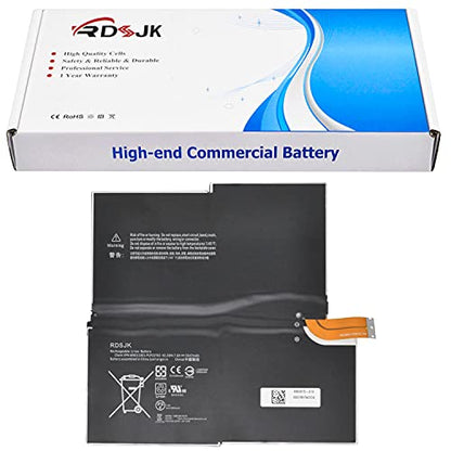 RDSJK Compatible MS011301-PLP22T02 MS011301 Battery Replacement for Microsoft Surface Pro 3 Pro3 1631 1577-9700 G3HTA005H G3HTA009H 1ICP4/82/74-1 7.6V 42.2Wh 5547mAh