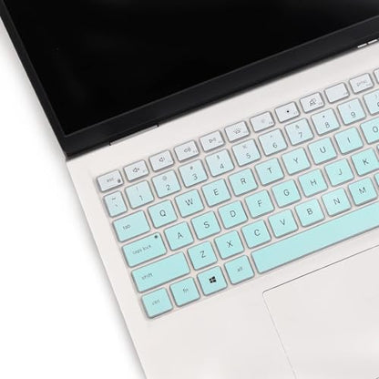 Keyboard Cover for Dell 15 Laptop DC15250 DC15255, Dell 16 DC16250 DC16251 & 16 Plus/16 Plus 2-in-1 DB06250 DB16250 DB16255 & Dell Pro 15 Essential PV15250 PV15255 US Layout Keyboard Skin-OmbreMint - color: OmbreMint