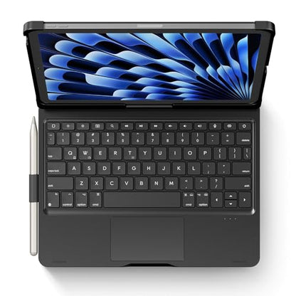 Keyboard Case iPad 10th 11th, Pro 11", Air 11" (M2-M4), (5th 4th Gen) Black | Pekarejue 360° Rotatable, Trackpad, Backlit, Pencil Holder, Fit iPad A16, Air 11/10.9 inch, Pro 11" (1st-4th Gen, 2022-2018) - color: Black, size: iPad 11th/10th Gen,Air 11/5th/