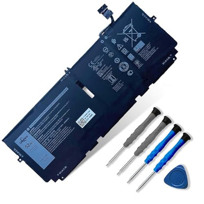 722KK 52Wh Laptop Battery Replace for Dell XPS 13 9300 (2020 Edition) XPS 13 9310 (2020 Edition) XPS 13 9380 (2020 Edition) P117G P117G002 P117G001 Series 02XXFW 2XXFW 0WN0N0 WN0N0 FP86V 7.6V 6800mAh - size: 10.52*4.07*0.17 inch 722KK