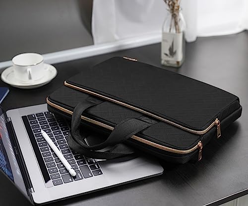 KIZUNA Laptop Sleeve Case 13 Inch Computer Carrying Handbag for 14" MacBook Pro M3 2023/M2 M1 Max /13.6" New MacBook Air M2/14 Lenovo ThinkPad X1 Carbon/Yoga C740 S740 C930/14 IdeaPad Flex 5i, Black - color: Black, size: 13-13.3 Inch / 13.6 Inch