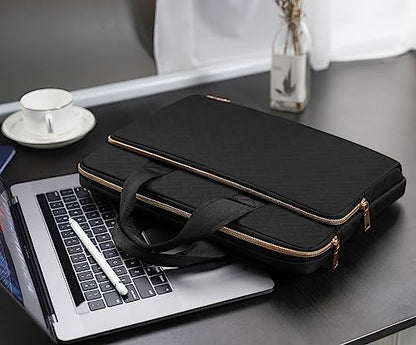 KIZUNA Laptop Sleeve Case 13 Inch Computer Carrying Handbag for 14" MacBook Pro M3 2023/M2 M1 Max /13.6" New MacBook Air M2/14 Lenovo ThinkPad X1 Carbon/Yoga C740 S740 C930/14 IdeaPad Flex 5i, Black - color: Black, size: 13-13.3 Inch / 13.6 Inch