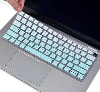 Keyboard Cover for Dell Latitude 3440 5440 5430 5431 5420 14", Dell Latitude 14" 7440 7430 7420 7410, Dell Latitude 14" 9420 9430, Dell Latitude 9520 9510 7520 15.6" 2023 2022 Keyboard Skin,Ombre Mint - color: Ombre Mint