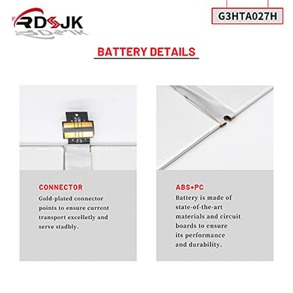 G3HTA027H DYNR01 Laptop Battery for Microsoft Surface Pro 4 Pro4 1724 12.3" Series Tablet DYNRO1 G3HTA026H 7.5V 38.2Wh 5087mAh with Tools