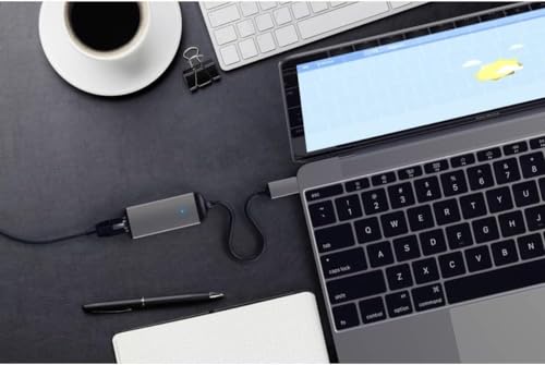 Satechi Aluminum USB-C to Gigabit Ethernet Adapter, Space Gray | Compatible with MacBook Air/Pro/Neo, iPad Air/Pro, iPad Mini, iPhone 17
