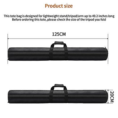 49in/125cm Tripod Carrying Case, Heavy Duty Nylon Bag With Shoulder Strap, Padded for Light Stand, Tripods, Monopods, Umbrellas, Softboxes, Boom, Speaker, Mic Stands - size: 49"/125cm