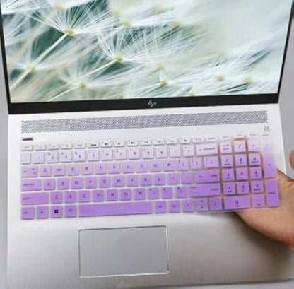 Keyboard Cover Skin Compatible 15.6 inch HP Pavilion x360 15-BR075NR / HP Pavilion 15-BS 15-BW 15-CC 15-CB 15-CD/HP Envy x360 15M-BP 15M-BQ,17.3 HP Envy 17M 17-BS Keyboard Covers (Omber Pink Purple) - color: Omber Pink Purple