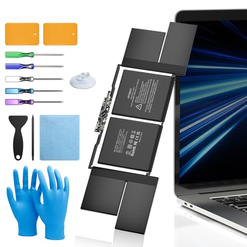 Battery for MacBook Pro 15 Inch A1990 (Mid 2018 2019), Laptop Battery Replacement Model A1953 Battery EMC 3215 3359 7400mAh (Upgraded 6.2 Versions)