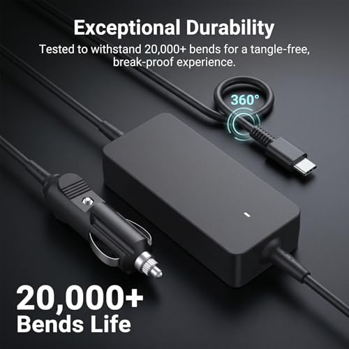 165W Laptop Car Charger USB-C for Dell Pro Max 16 18 Plus MB16250 MB18250 | For Pro Max 16 14 Premium MA16250 MA14250,Precision 5690 5680 3580 3581,for Latitude 5340 5440 5540 7340 7640 9440